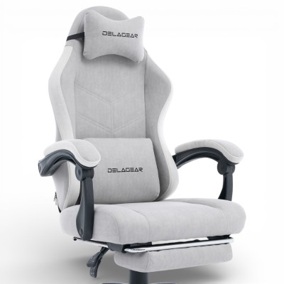 Fotel Gamingowy Delagear G 325 Szary Materiałowy