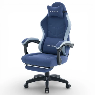 Fotel Gamingowy Delagear G 325 Ciemnoniebieski Materiałowy