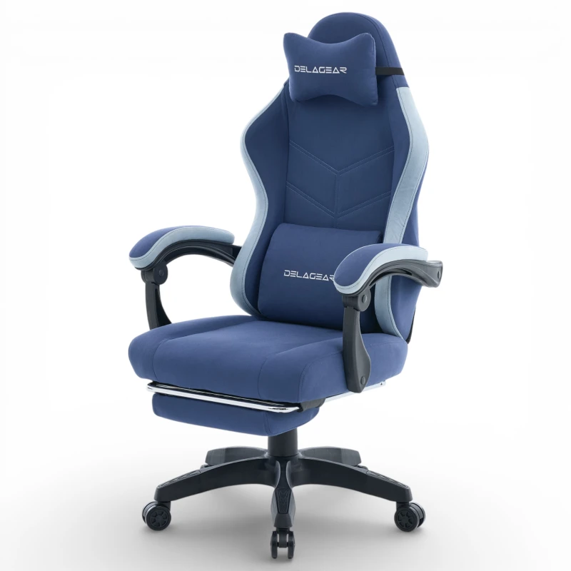 Fotel Gamingowy Delagear G 325 Ciemnoniebieski Materiałowy