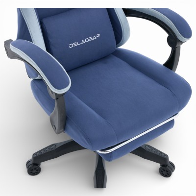Fotel Gamingowy Delagear G 325 Ciemnoniebieski Materiałowy