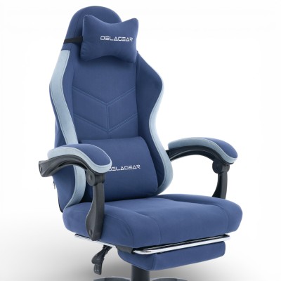 Fotel Gamingowy Delagear G 325 Ciemnoniebieski Materiałowy