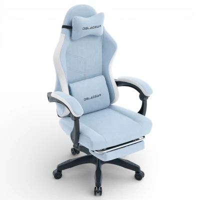 Fotel Gamingowy Delagear G 325 Niebieski Materiałowy