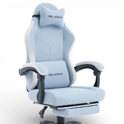Fotel Gamingowy Delagear G 325 Niebieski Materiałowy