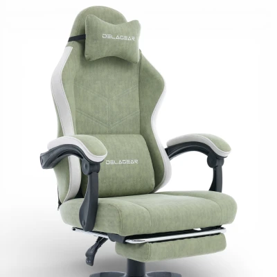 Fotel Gamingowy Delagear G 325 Zielony Materiałowy