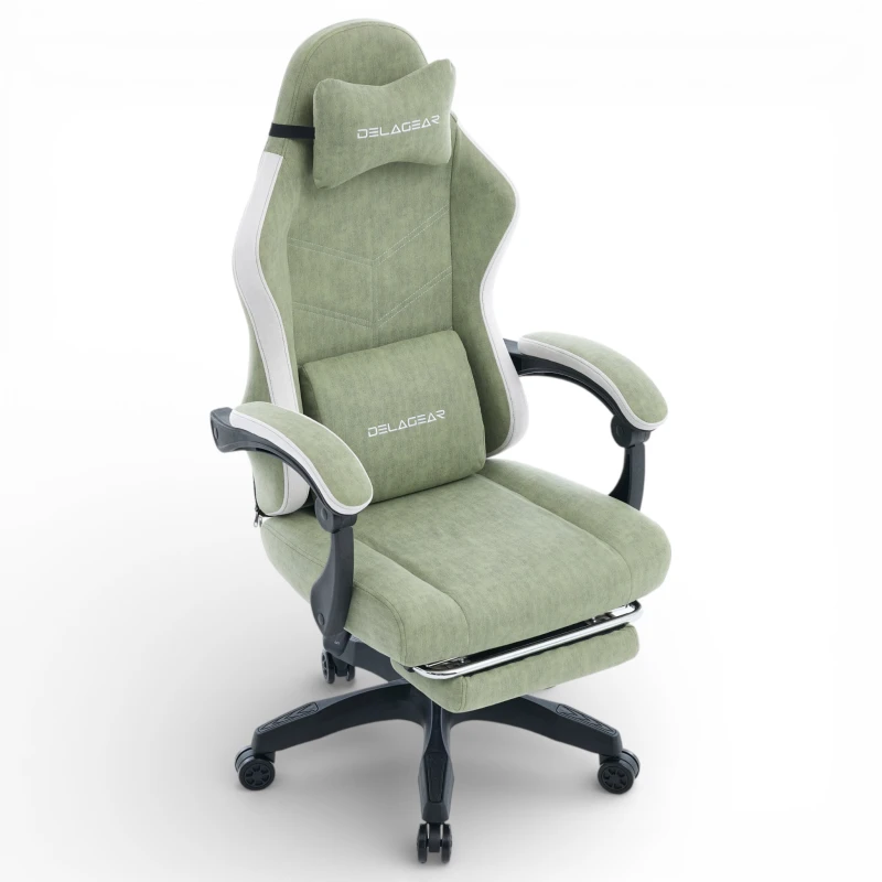 Fotel Gamingowy Delagear G 325 Zielony Materiałowy