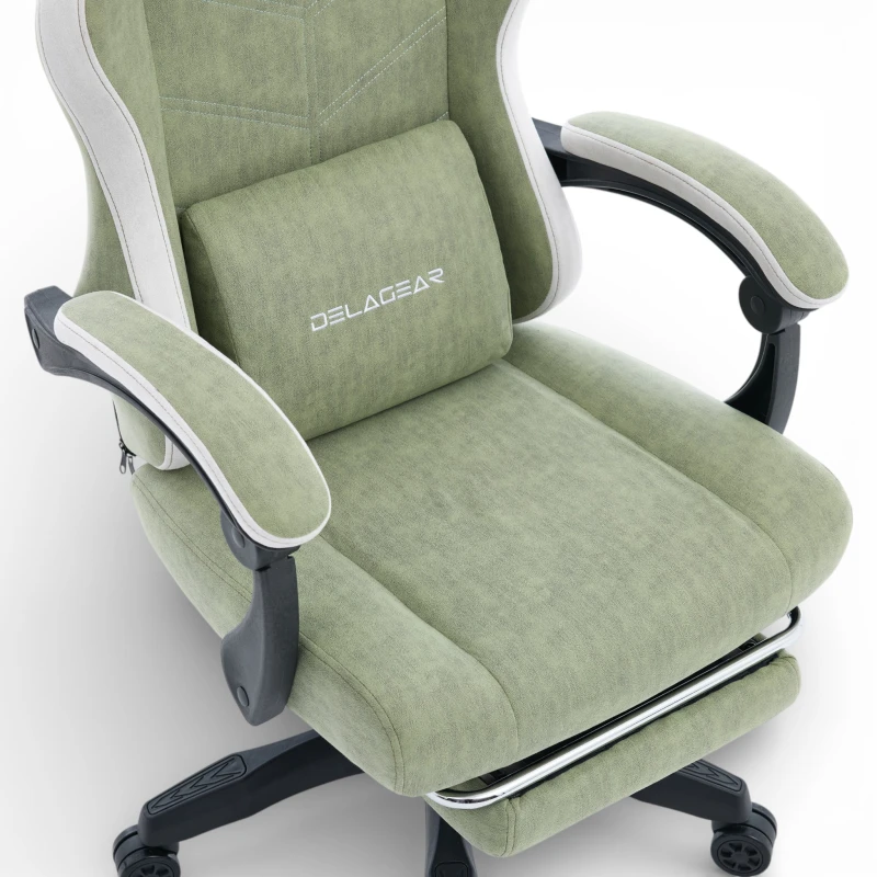 Fotel Gamingowy Delagear G 325 Zielony Materiałowy