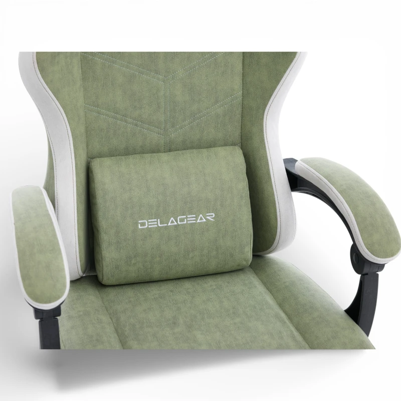 Fotel Gamingowy Delagear G 325 Zielony Materiałowy