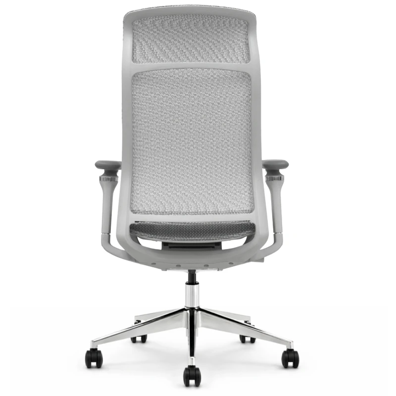 Fotel ergonomiczny biurowy ERGONAUT AERO szary tył