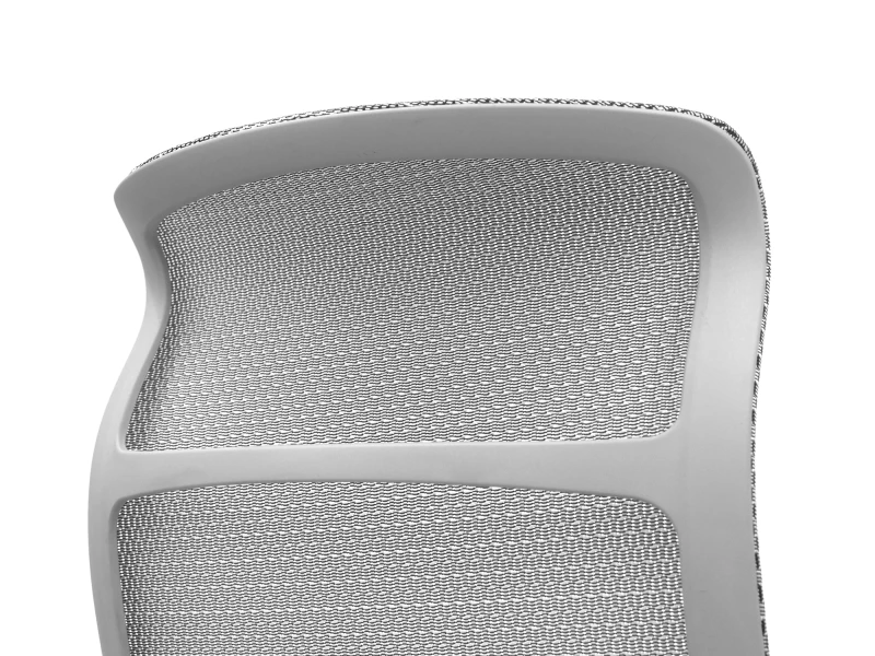 Fotel ergonomiczny biurowy ERGONAUT AERO szary góra oparcia tył pod kątem