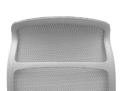 Fotel ergonomiczny biurowy ERGONAUT AERO szary detal górnej ramy tył