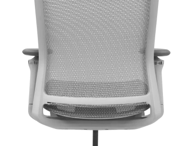 Fotel ergonomiczny biurowy ERGONAUT AERO szary zbliżenie tył dolna rama