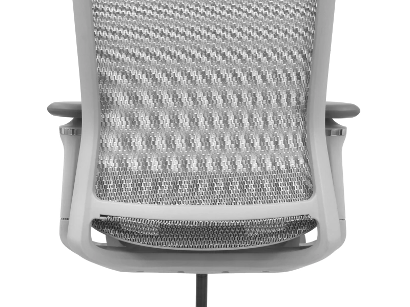 Fotel ergonomiczny biurowy ERGONAUT AERO szary zbliżenie tył dolna rama