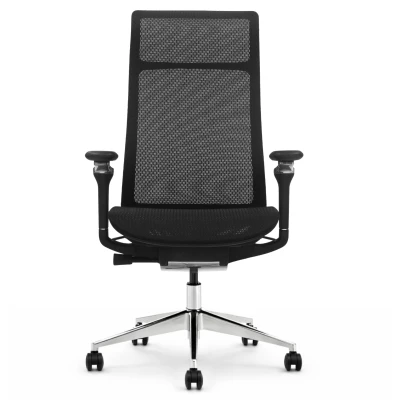 Fotel ergonomiczny biurowy ERGONAUT AERO czarny przód