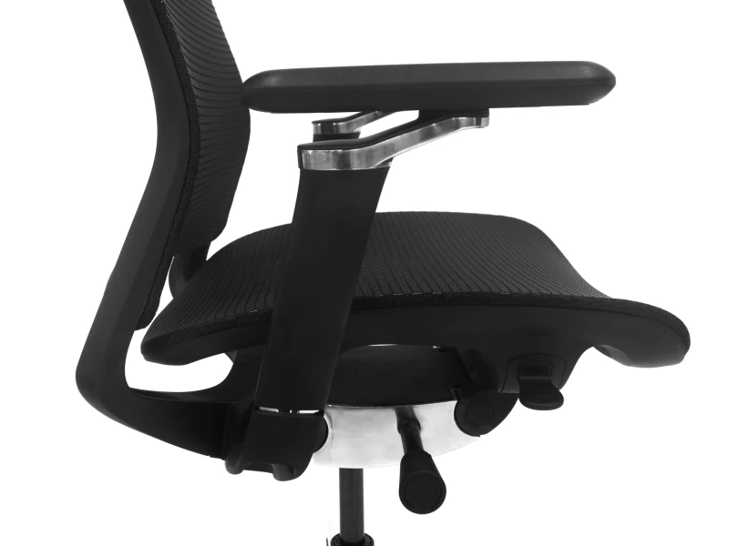 Fotel ergonomiczny biurowy ERGONAUT AERO czarny zbliżenie mechanizm