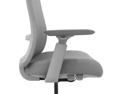 Fotel Ergonomiczny Biurowy ERGONAUT ODYSSEY Szary - profil z mechanizmami regulacji pod siedziskiem