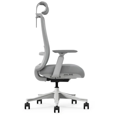 Fotel Ergonomiczny Biurowy ERGONAUT ODYSSEY Szary - pełny widok z lewego profilu fotela