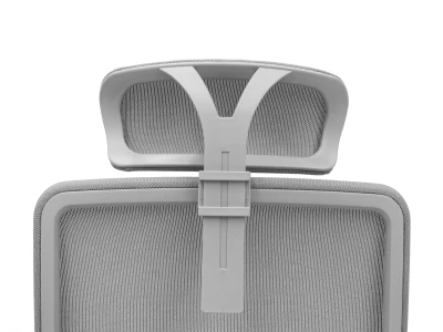 Fotel Ergonomiczny Biurowy ERGONAUT ODYSSEY Szary - zbliżenie z tyłu na mechanizm regulacji zagłówka.