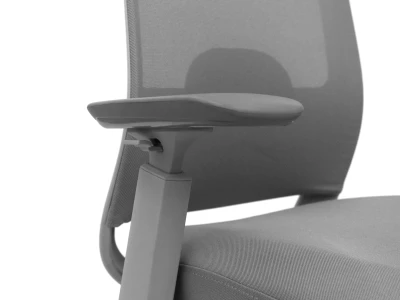 Prawy podłokietnik fotela ERGONAUT NIMBUS z przyciskiem regulacji.