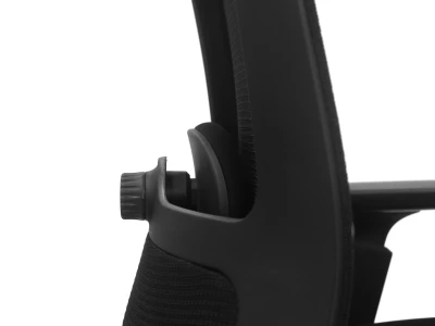 Fotel Ergonomiczny Biurowy ERGONAUT NIMBUS Czarny - boczny profil mechanizmu dolnego odcinka oparcia.