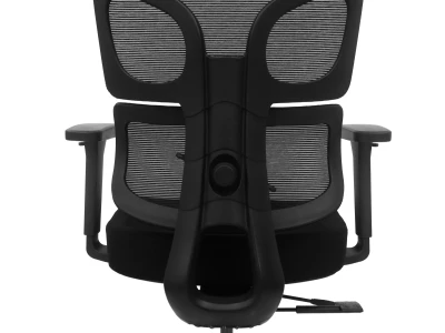 Fotel Ergonomiczny Biurowy ERGONAUT BIONIC Czarny - widok z tyłu na stelaż i centralne pokrętło.