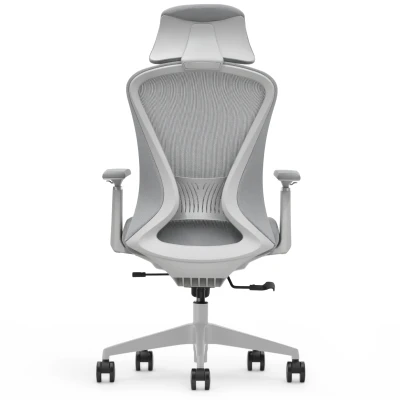 Fotel Ergonomiczny Biurowy ERGONAUT VOYAGER Szary - centralny widok z tyłu na tylną ramę nośną.