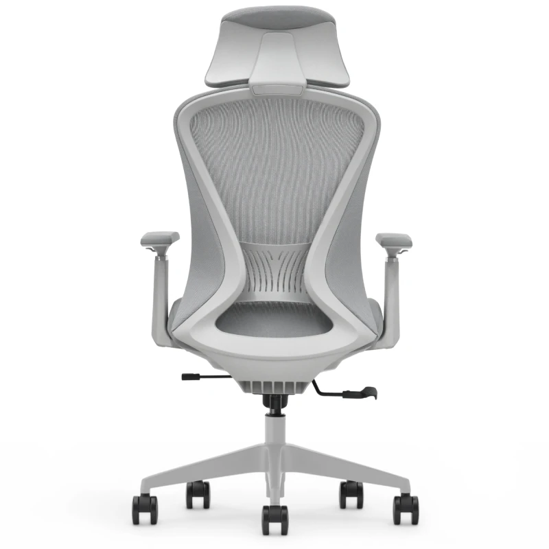 Fotel Ergonomiczny Biurowy ERGONAUT VOYAGER Szary - centralny widok z tyłu na tylną ramę nośną.