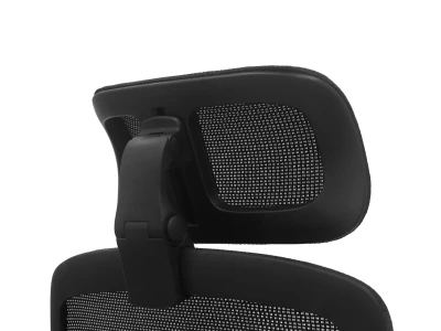 Fotel Ergonomiczny Biurowy ERGONAUT AERO Czarny - zbliżenie od tyłu na mechanizm zagłówka.