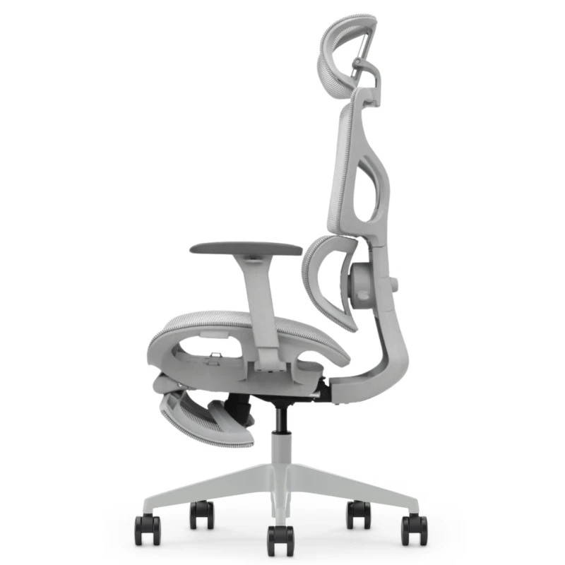 Fotel ERGONAUT BIONIC AIR FR Szary - profil z prawej strony.