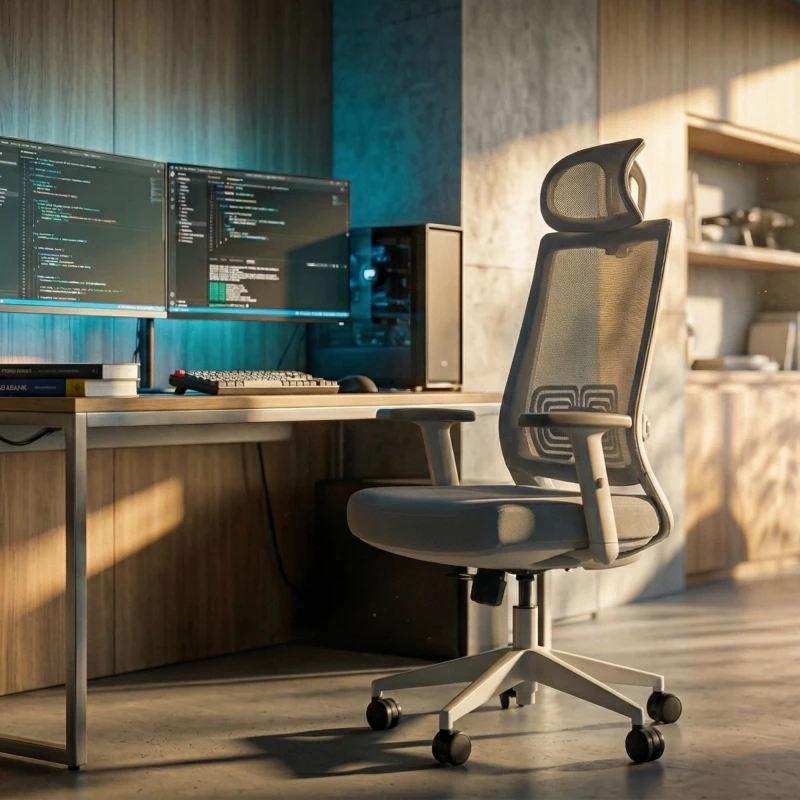 Fotel Ergonomiczny Biurowy ERGONAUT NEST Szary