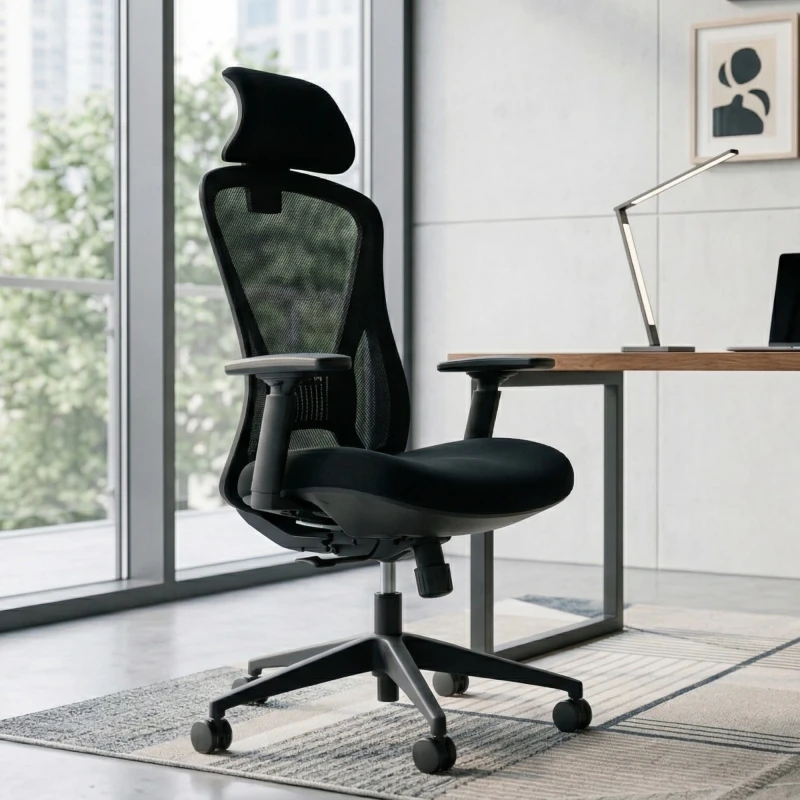 Fotel Ergonomiczny Biurowy ERGONAUT VOYAGER Czarny