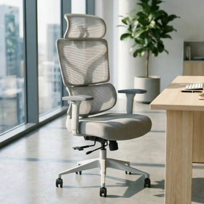 Fotel Ergonomiczny Biurowy ERGONAUT BIONIC Szary