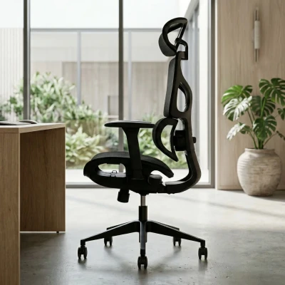 Fotel Ergonomiczny Biurowy ERGONAUT BIONIC AIR Czarny