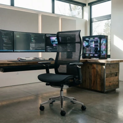 Fotel Ergonomiczny Biurowy ERGONAUT AERO Czarny