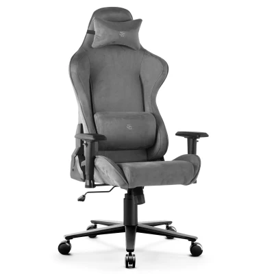 Fotel Gamingowy Delagear G 600 PURE Ciemnoszary Materiałowy