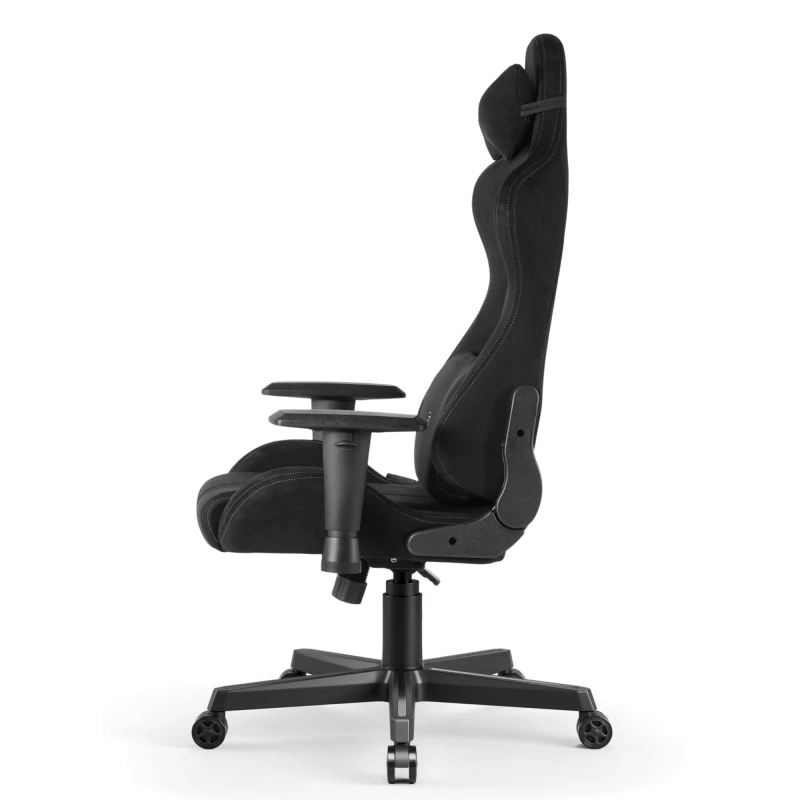 Fotel Gamingowy Delagear G 525 Czarny Materiałowy - widok z lewego profilu