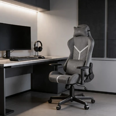 Fotel Gamingowy Delagear G 525 Ciemnoszary Materiałowy