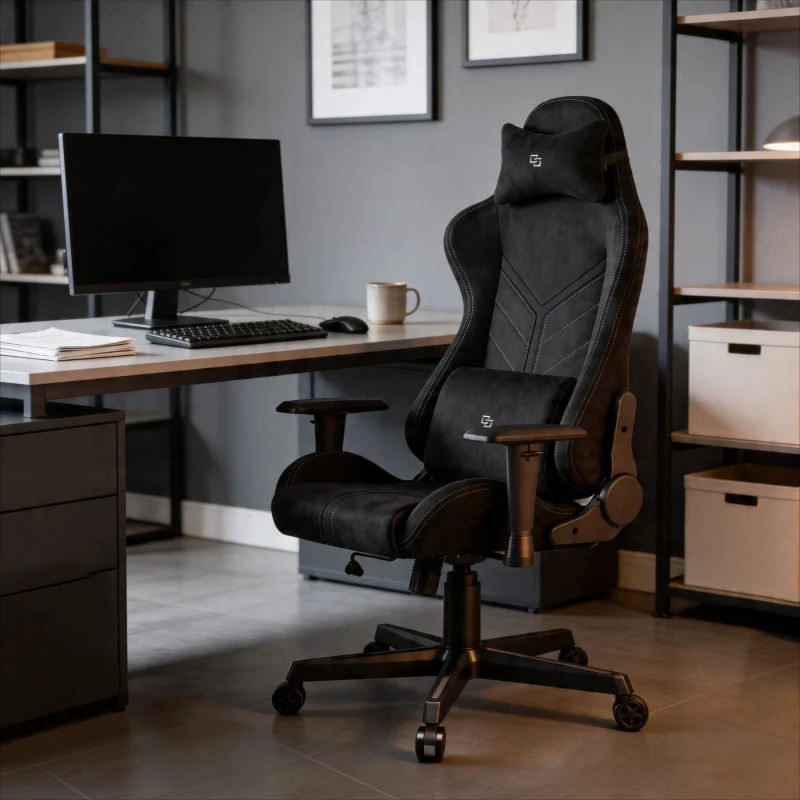 Fotel Gamingowy Delagear G 525 Czarny Materiałowy
