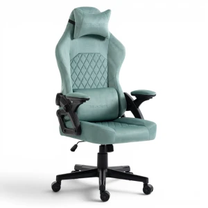 Fotel Gamingowy Delagear G 404 Zielony Velvet Materiałowy