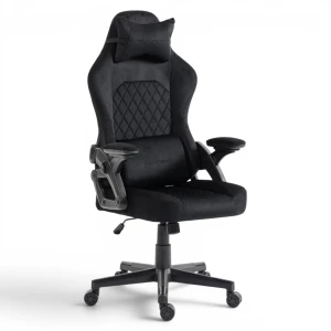 Fotel Gamingowy Delagear G 404 Czarny Velvet Materiałowy