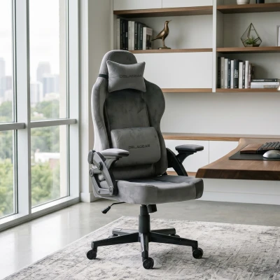 Fotel Gamingowy Delagear G 450 Ciemnoszary Materiałowy