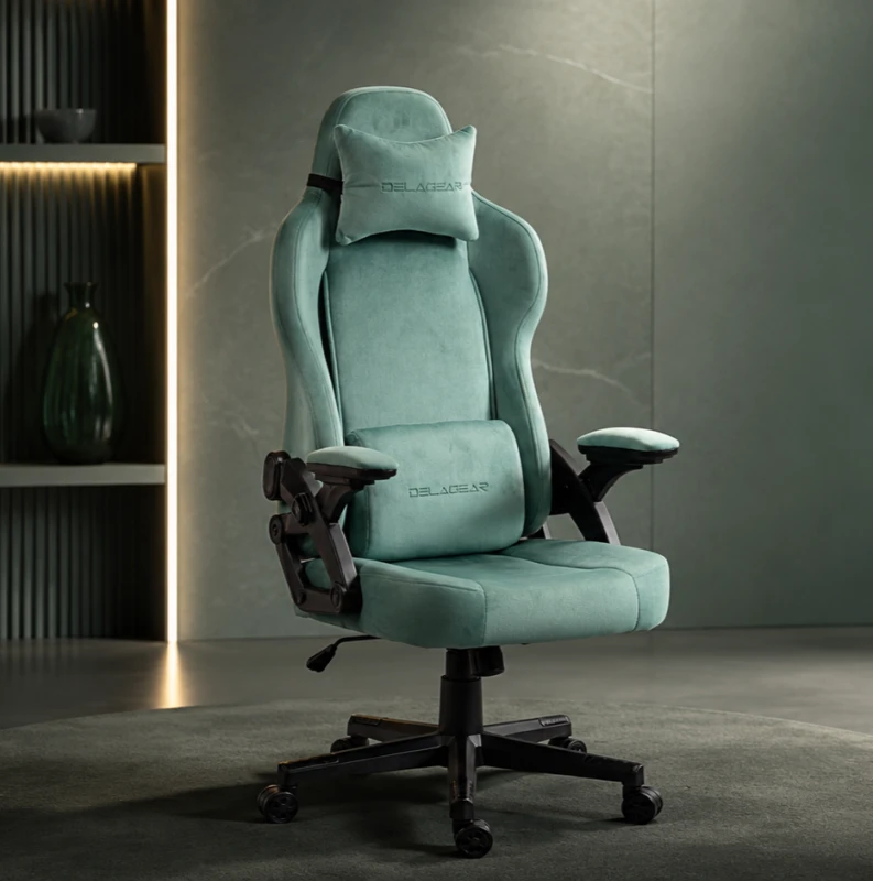 Fotel Gamingowy Delagear G 450 Zielony Materiałowy