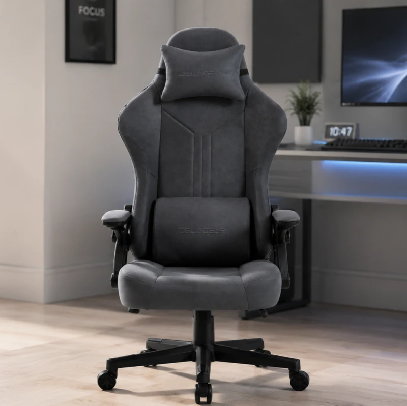 Fotel Gamingowy Delagear G 414 Ciemnoszary Materiałowy