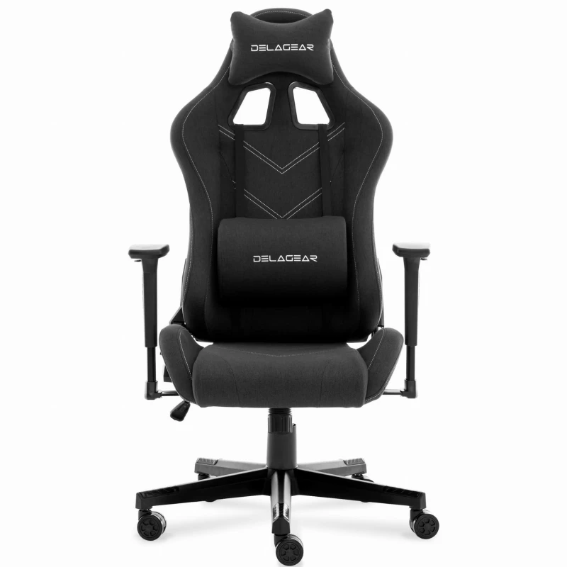 Fotel Gamingowy DELAGEAR G 606 Czarny Materiałowy