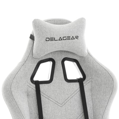 Fotel Gamingowy DELAGEAR G 606 Szary Materiałowy