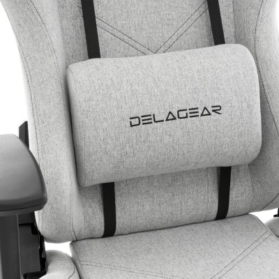 Fotel Gamingowy DELAGEAR G 606 Szary Materiałowy