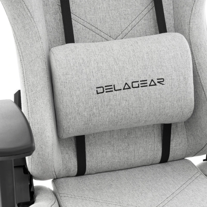 Fotel Gamingowy DELAGEAR G 606 Szary Materiałowy