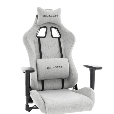 Fotel Gamingowy DELAGEAR G 606 Szary Materiałowy