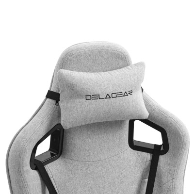 Fotel Gamingowy DELAGEAR G 808 Szary Materiałowy