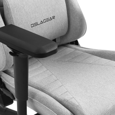 Fotel Gamingowy DELAGEAR G 808 Szary Materiałowy