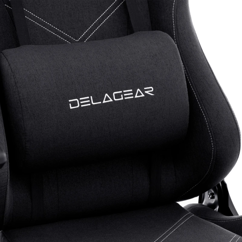 Fotel Gamingowy DELAGEAR G 606 Czarny Materiałowy